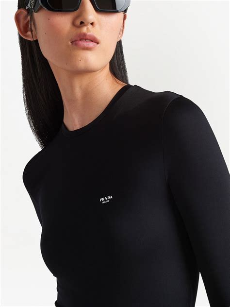 prada logo bodysuit